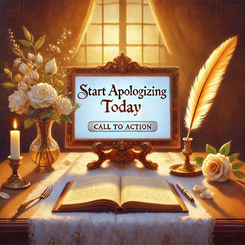 • Call to Action (Start Apologizing Today)